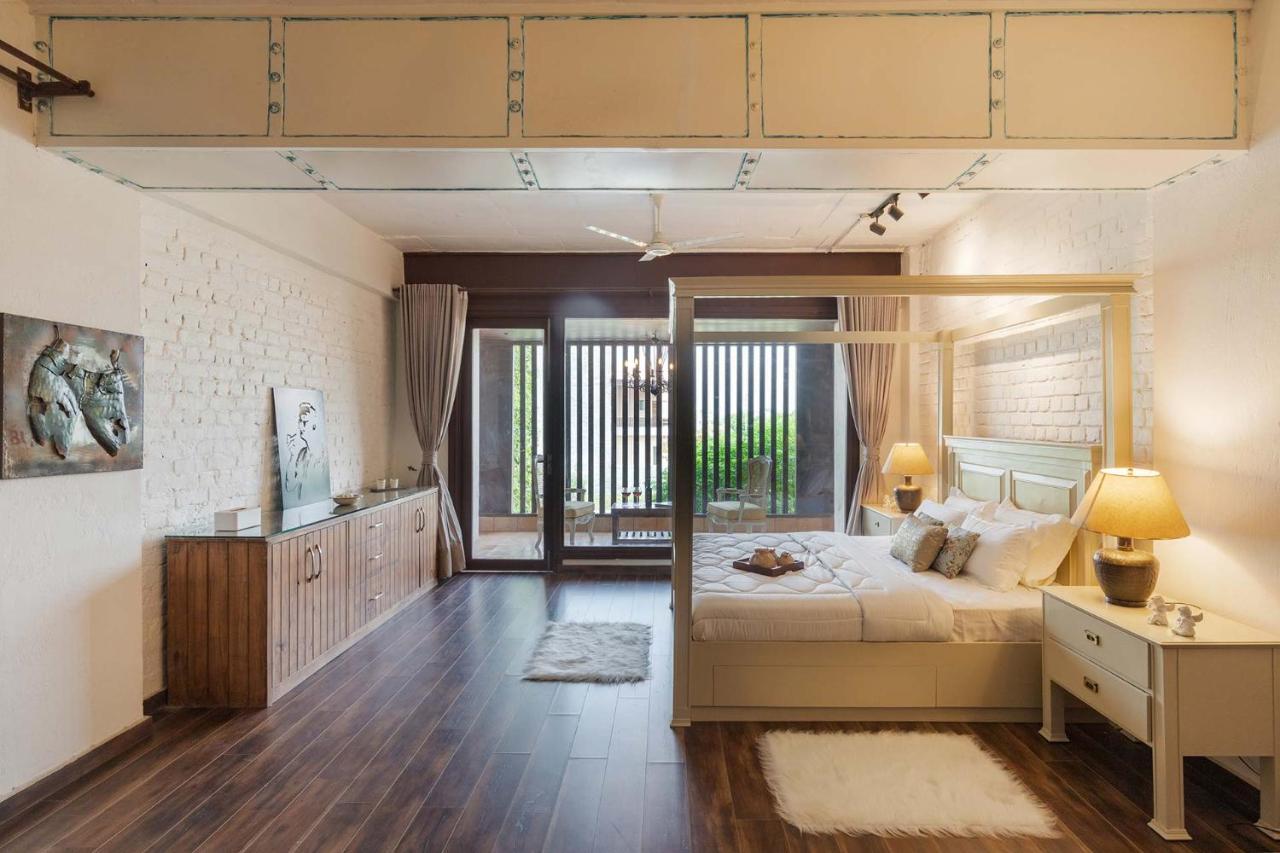 Stayvista'S The Barn House - Farm-View Villa With With Bonfire, Indoor Pool & Bar Chandīgarh Dış mekan fotoğraf